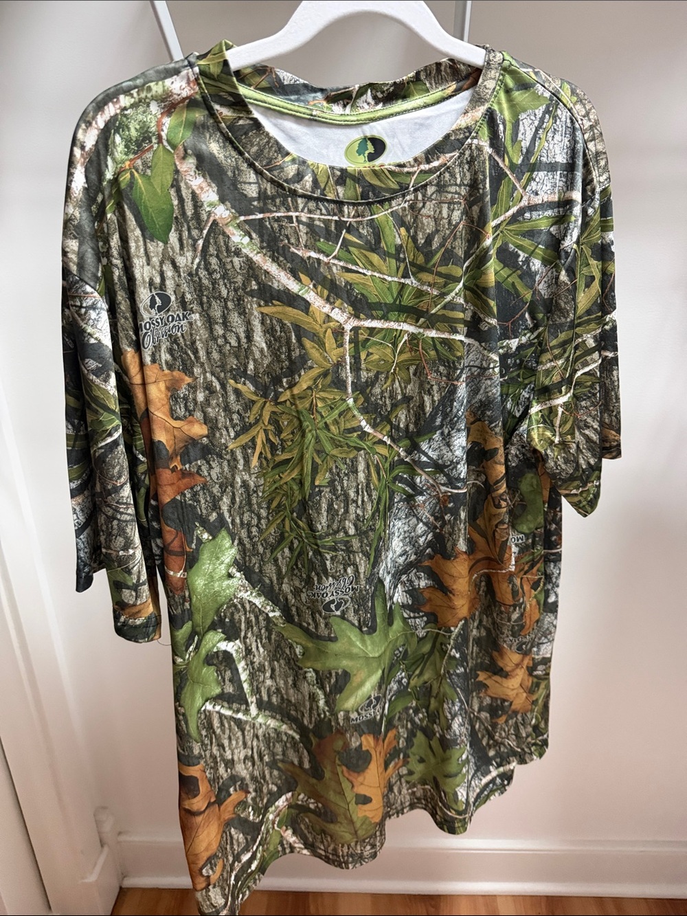 Mossy Oak Camo Short Sleeve Tee in Green and Brown